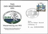 1991  Tag der Briefmarke - DLRG  Wasserrettung seit 1913