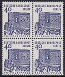 1964  Freimarken: Deutsche Bauwerke aus Bogen