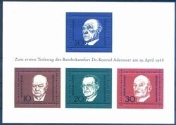 1968  Todestag von Konrad Adenauer - Block