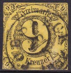 1852  Freimarke: Ziffern im Kreis