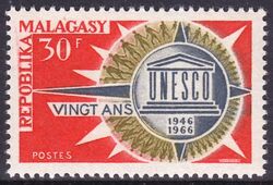 Madagaskar 1966  20 Jahre UNESCO