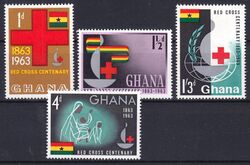 Ghana 1963  100 Jahre Internationales Rotes Kreuz