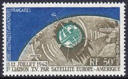 Franz. Antarktis 1962  Erste Fernse-Direktbertragung dur Telstar