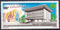 Mauretanien 1971  10 Jahre Post- und Fernmeldeunion