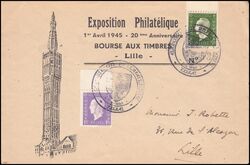 1945  Briefmarkenausstellung in Lille