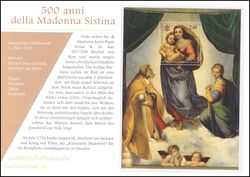 2012  Faltkarte - 500 Jahre Sixtinische Madonna