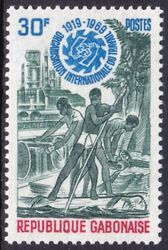 Gabun 1969  50 Jahre Internationale Arbeitsorganisation (ILO)