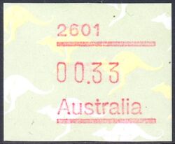 Australien 1985  Automatenmarke: Knguruh