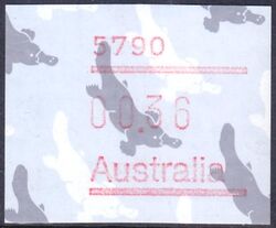 Australien 1986  Automatenmarke: Schnabeltier