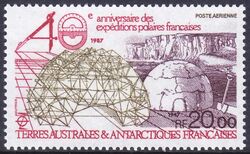 Franz. Antarktis 1987  40. Jahrestag der franz. Polarexpedition