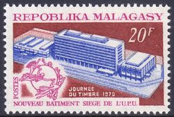 Madagaskar 1970  Neuer Amtssitz des Weltpostvereins (UPU)