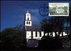 1989  Kirche von Trshavn - Maximumkarten