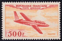 1954  Flugzeuge: Dsen-Schulungsflugzeug Magister 