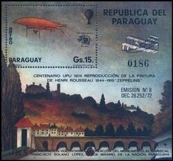 Paraguay 1974  Luftschiff - 100 Jahre Weltpostverein (UPU)