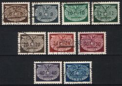 1940  Dienstmarken: Hoheitszeichen - kleines Format