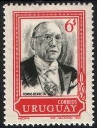 Uruguay 1969  Staatsprsident Tomas Berreta