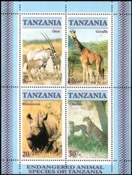 Tansania 1986  Gefrdete Wildtiere