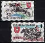 1990  Pferde-Hindernisrennen in Pardubice