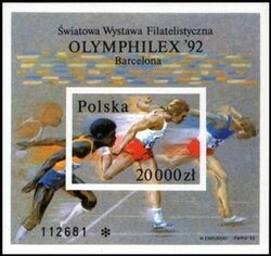 1992  Internationale Briefmarkenausstellung OLYMPHILEX `92