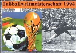 1994  Postamtliches Erinnerungsblatt - Fuballweltmeisterschaft