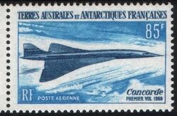 Franz. Antarktis 1969  berschallflugzeug Concorde 