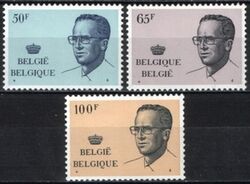 1981  Freimarken: Knig Baudouin mit Brille