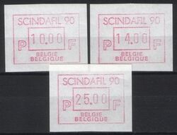 1990  Automatenmarken: Briefmarkenausstellung SCINDAFIL `90