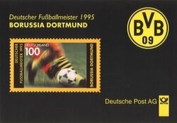 1995  Postamtliches Erinnerungsblatt - Deutscher Fuballmeister