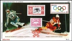 Bolivien 1987  Olympische Winterspiele 1988 in Calgary