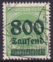1923  Freimarke mit berdruck