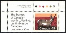 Canada 1990  Freimarken: Sugetiere mit Zierfeld