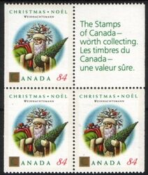 Canada 1992  Weihnachten mit Zierfeld