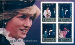Korea-Nord 1982  Geburt von Prinz William - ungezhnt