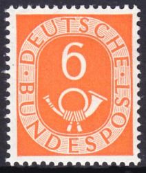 1951  Freimarke: Posthorn
