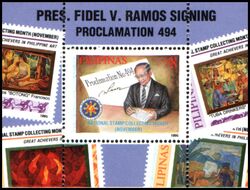 Philippinen 1995  Nationaler Monat des Briefmarkensammelns