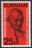 Surinam 1969  Gedenkjahr zum 100. Geburtstag Gandhis