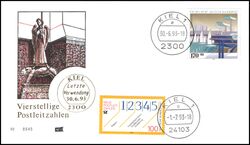 1993  Letzter Verwendungstag der alten Postleitzahl - Kiel
