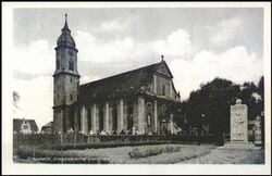 Ringsheim - Kriegerdenkmal und Kirche