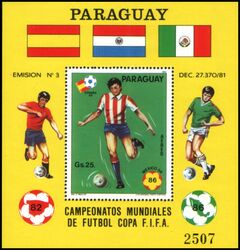 Paraguay 1984  Fuballweltmeisterschaften 1982 und 1986