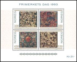 1993  Tag der Briefmarke - norwegische Holzschnitzkunst