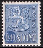 1967  Freimarke: Wappenlwe auf liniertem Grund