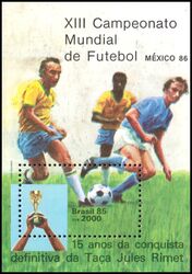 Brasilien 1985  Fuball-Weltmeisterschaft 1986 in Mexiko