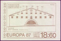 1987  Europa: Moderne Architektur - Markenheftchen