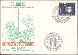 1957  Sddeutsche Postwertzeichen-Ausstellung