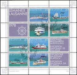 1978  Nationale Briefmarkenausstellung LEMANEX 78 in Lausanne