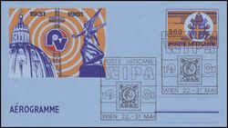 1981  50 Jahre Radio Vatikan - mit Sonderstempel der WIPA `81