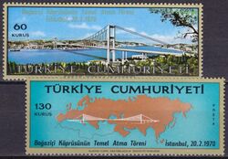1970  Grundsteinlegung der ersten Bosporus-Brcke