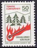 1980  Freimarke: Waldbrandverhtung
