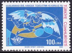 1984  40 Jahre Internationale Organisation fr Zivilluftfahrt (ICAO)