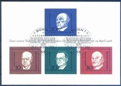 1968  Todestag von Konrad Adenauer - Block